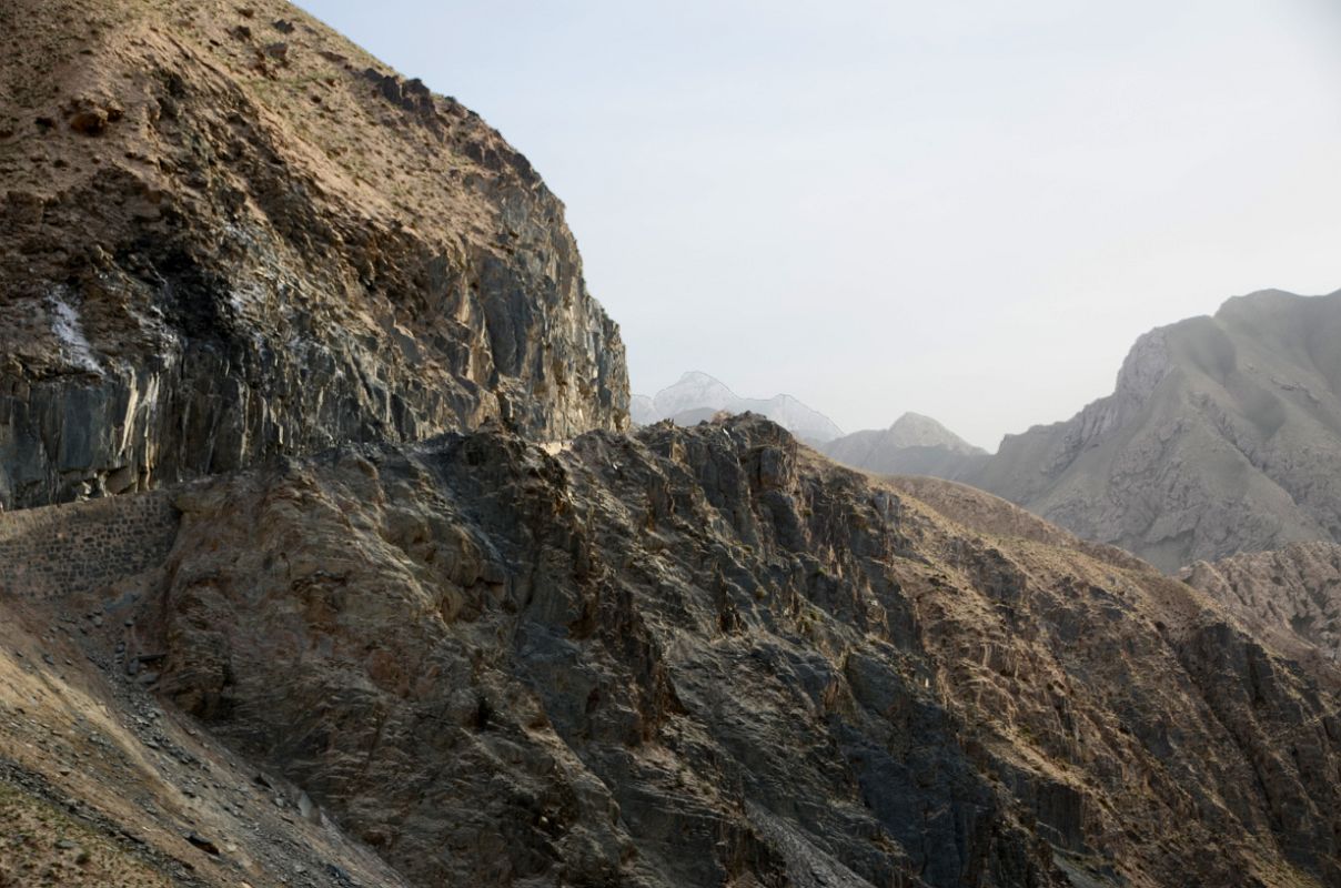 16 The Road Is Carved Out Of the Side Of The Mountain Nearing The Akmeqit Pass On Highway 219 After Leaving Karghilik Yecheng